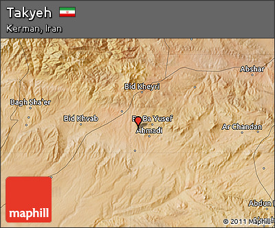 Satellite Map of Takyeh