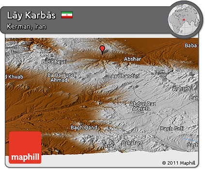Physical Panoramic Map of Lāy Karbās