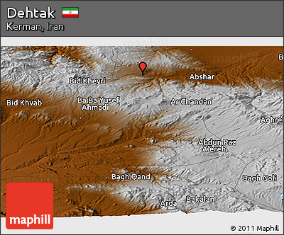 Physical Panoramic Map of Dehtak