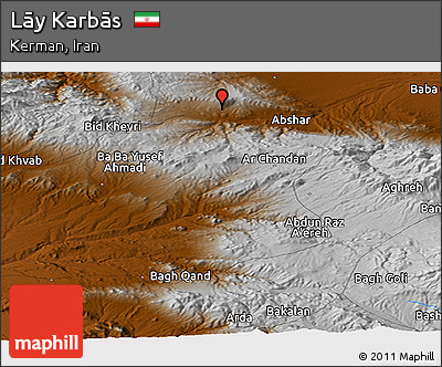 Physical Panoramic Map of Lāy Karbās