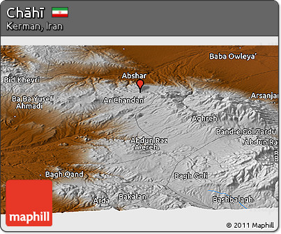 Physical Panoramic Map of Chāhī
