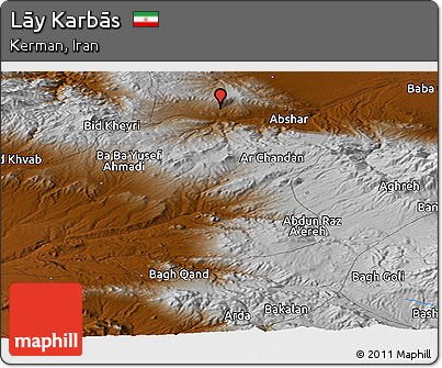 Physical Panoramic Map of Lāy Karbās