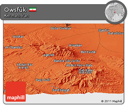 Political Panoramic Map of Owsfūk