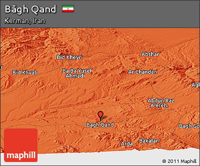 Political Panoramic Map of Bāgh Qand