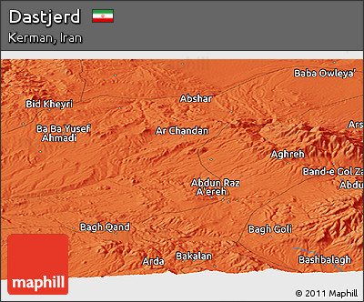 Political Panoramic Map of Dastjerd