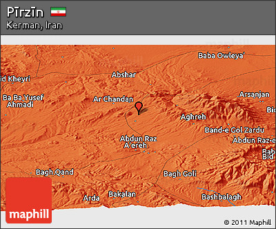 Political Panoramic Map of Pīrzīn