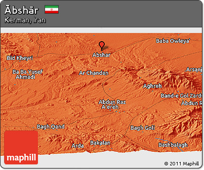Political Panoramic Map of Ābshār