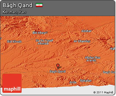 Political Panoramic Map of Bāgh Qand