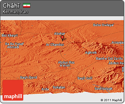 Political Panoramic Map of Chāhī