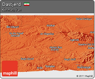 Political Panoramic Map of Dastjerd