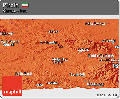 Political Panoramic Map of Pīrzīn