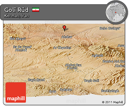 Satellite Panoramic Map of Golī Rūd