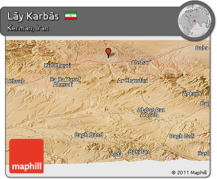 Satellite Panoramic Map of Lāy Karbās