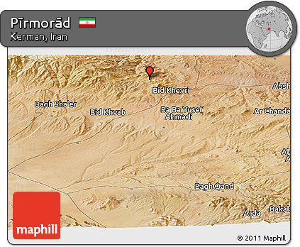 Satellite Panoramic Map of Pīrmorād