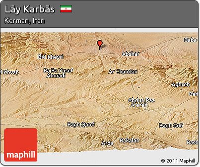 Satellite Panoramic Map of Lāy Karbās