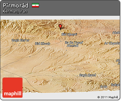 Satellite Panoramic Map of Pīrmorād