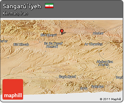 Satellite Panoramic Map of Sangarū`īyeh