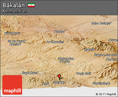 Satellite Panoramic Map of Bākalān