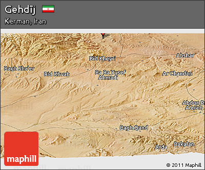 Satellite Panoramic Map of Gehdīj