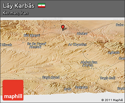 Satellite Panoramic Map of Lāy Karbās