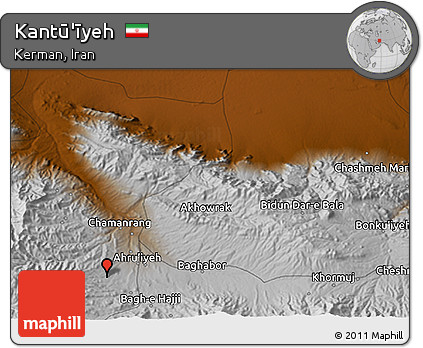 Physical 3D Map of Kantū'īyeh