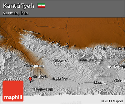 Physical 3D Map of Kantū'īyeh