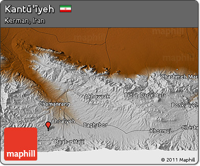 Physical 3D Map of Kantū'īyeh