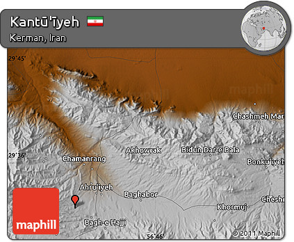 Physical Map of Kantū'īyeh