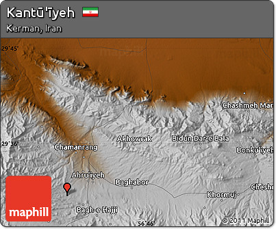 Physical Map of Kantū'īyeh