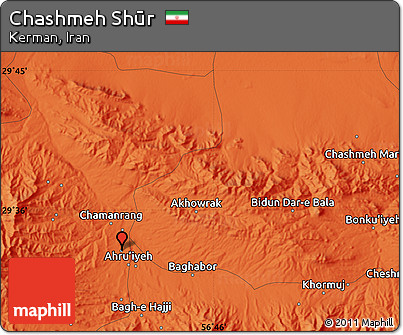 Political Map of Chashmeh Shūr