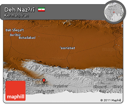 Physical Panoramic Map of Deh Naz̄rī
