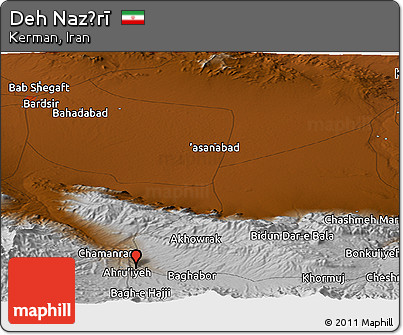 Physical Panoramic Map of Deh Naz̄rī