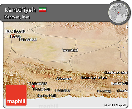 Satellite Panoramic Map of Kantū'īyeh