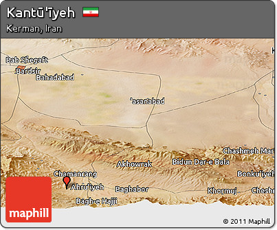 Satellite Panoramic Map of Kantū'īyeh