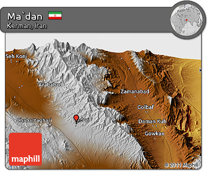 Physical 3D Map of Ma`dan