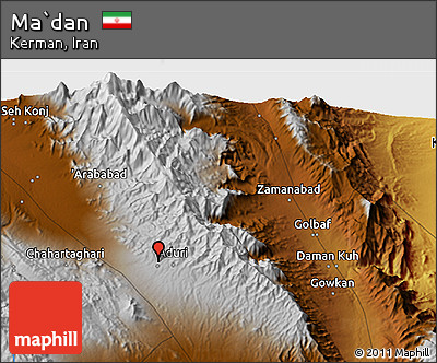Physical 3D Map of Ma`dan