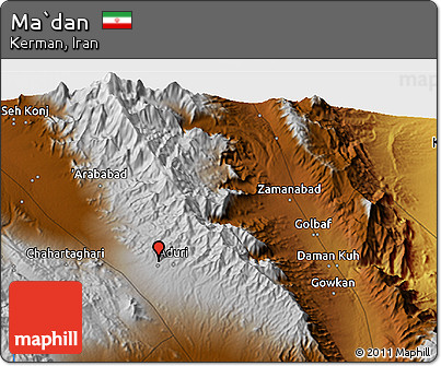 Physical 3D Map of Ma`dan