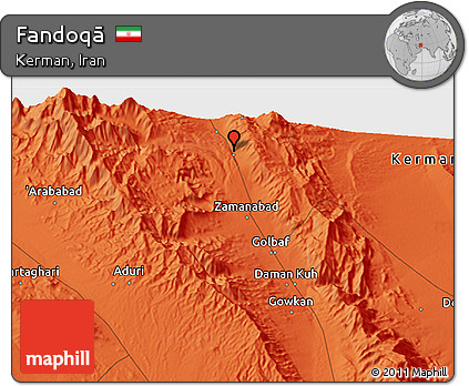 Political 3D Map of Fandoqā