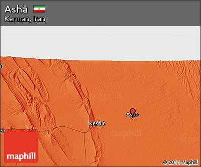 Political 3D Map of Ashā