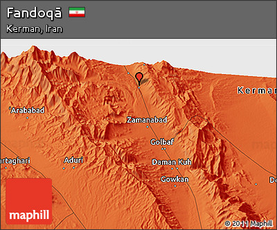 Political 3D Map of Fandoqā