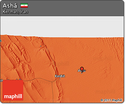 Political 3D Map of Ashā