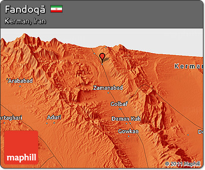 Political 3D Map of Fandoqā