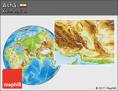 Physical Location Map of Ashā