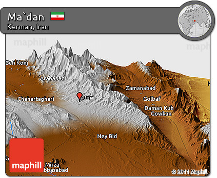 Physical Panoramic Map of Ma`dan