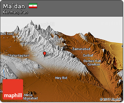Physical Panoramic Map of Ma`dan