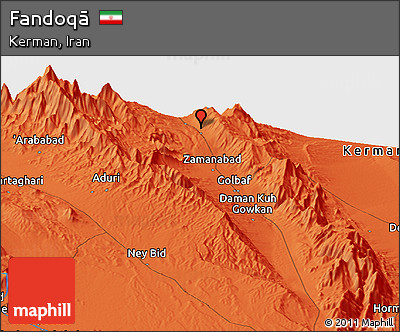 Political Panoramic Map of Fandoqā