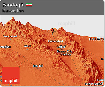 Political Panoramic Map of Fandoqā