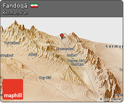 Satellite Panoramic Map of Fandoqā