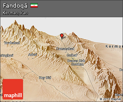 Satellite Panoramic Map of Fandoqā