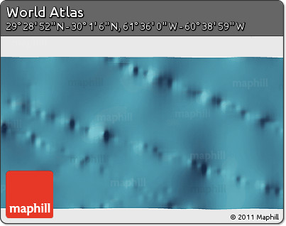Satellite 3D Map of the Area around 29° 44' 59" N, 61° 7' 30" W